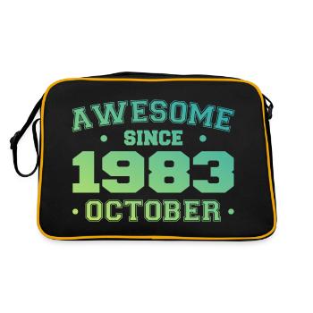 October 1983 - October 1983 Birthday Gift - Retro Bag - black/gold - Back