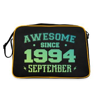 Septembre 1994 Cadeau Anniversaire Septembre 1994 - Sac Retro - noir/or - Dos