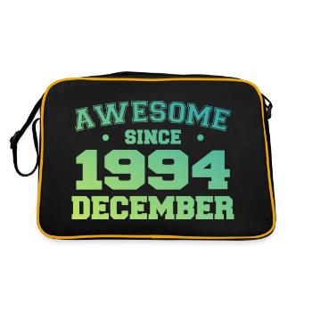 Birthday December 1994 - Gift December 1994 - Retro Bag - black/gold - Back