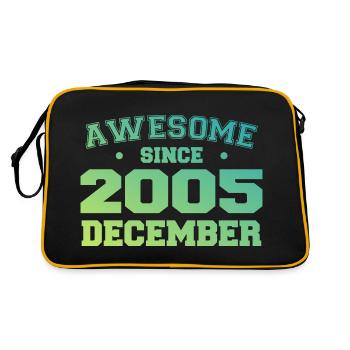 Birthday December 2005 - Gift December 2005 - Retro Bag - black/gold - Back