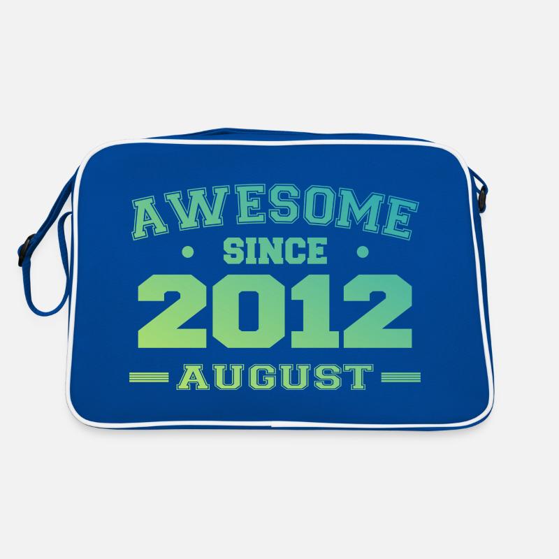2012 Août Année Naissance Anniversaire Août 2012 Sac Retro