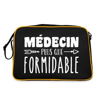 Médecin plus que formidable - Sac Retro - noir/or - Dos