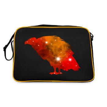 Galaxy Vulture - Retro Tasche - Schwarz/Gold - Hinten