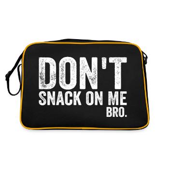Don't Snack on Me Humor & Funny Cat Lover - Retro Bag - black/gold - Back