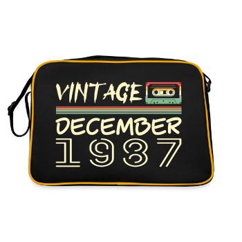 1987 Décembre 1987 Jubilé Décembre 1987 - Sac Retro - noir/or - Dos