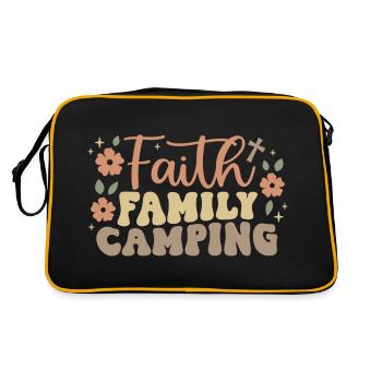 Camping familial Faith - Sac Retro - noir/or - Dos