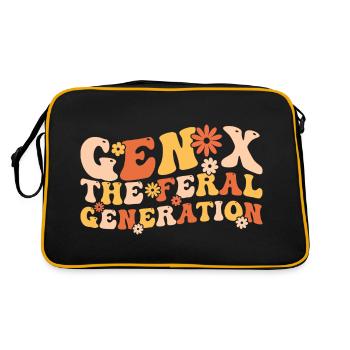 Gen X The Feral Generation Funny Generation X - Retro Bag - black/gold - Back