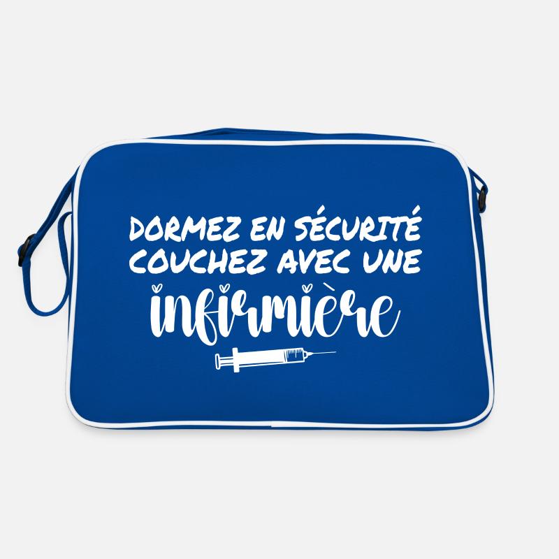 Sicher schlafen Schlafen Sie mit einer Krankenschwester Retro Tasche