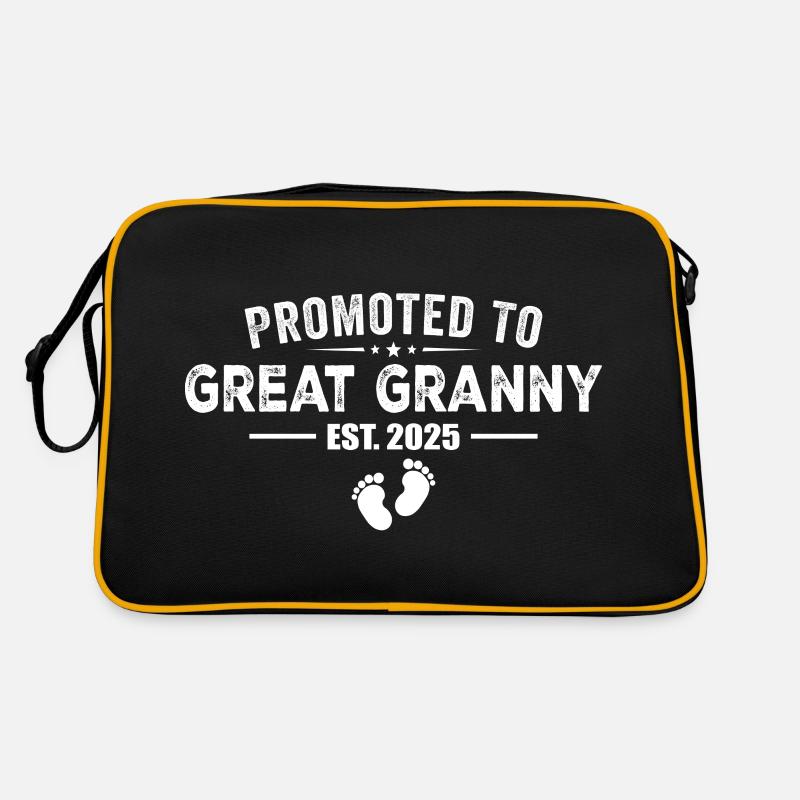 Befördert zur Urgroßmutter 2025 - Neue Urgroßmutter Retro Tasche
