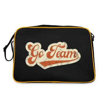 Go Team - Retro Bag - black/gold - Back