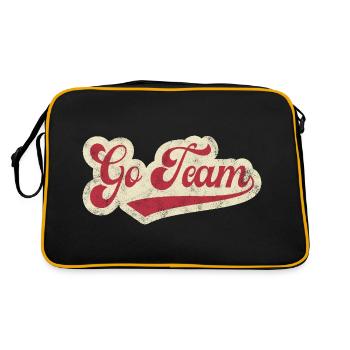Go Team - Retro Bag - black/gold - Back
