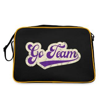 Go Team - Retro Bag - black/gold - Back