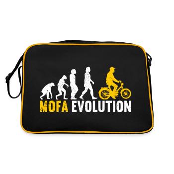 Moped Moped Moped Two-wheeler Moped Scooter Rider - Retro Bag - black/gold - Back