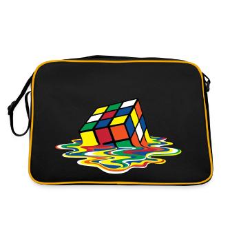 Rubik's Cube En Train De Fondre - Sac Retro - noir/or - Dos