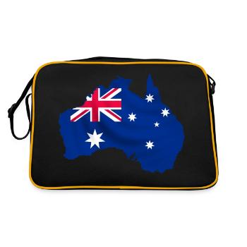 australia - Sac Retro - noir/or - Dos