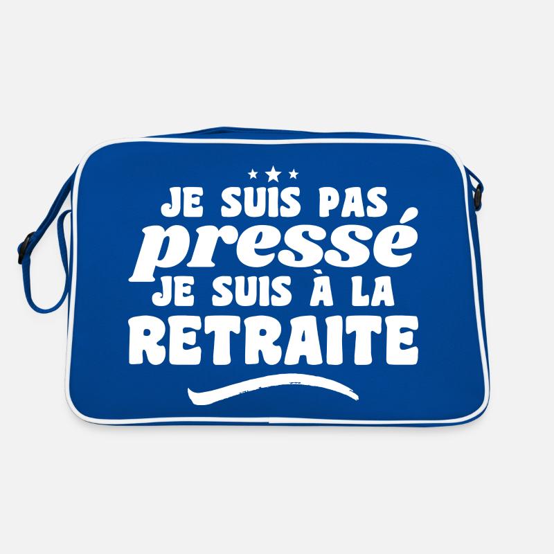 Ich habe es nicht eilig, ich bin im Ruhestand Retro Tasche