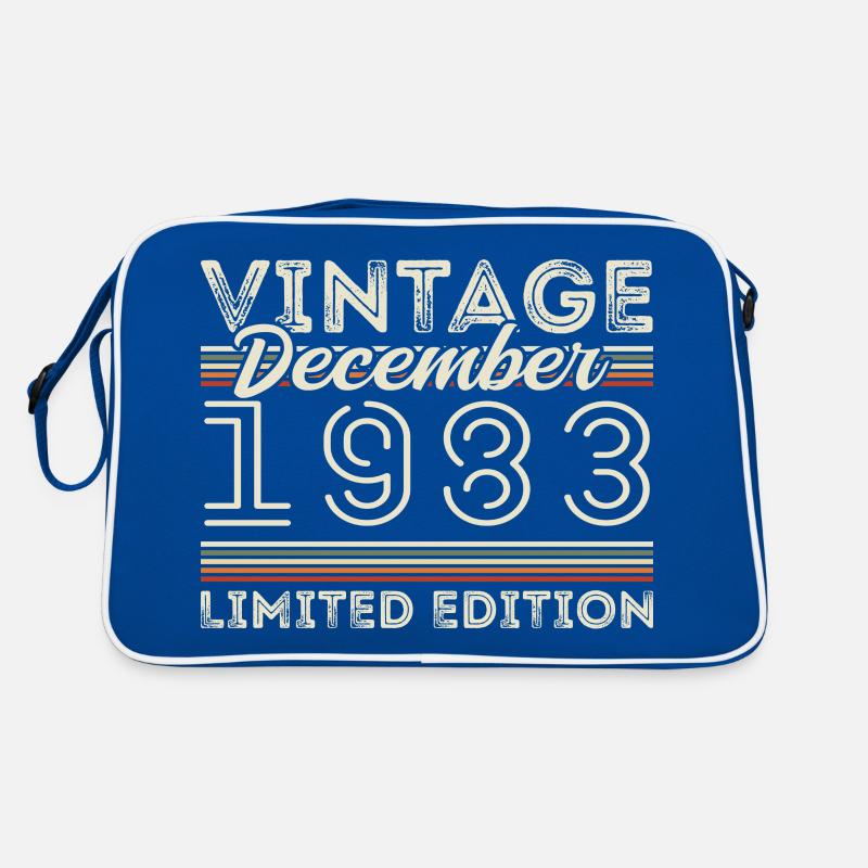 Vintage Décembre 1983 - 42e Anniversaire Décember Sac Retro