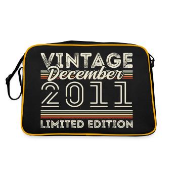 Vintage December 2011 - 14th Anniversary December - Retro Bag - black/gold - Back