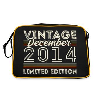 Vintage December 2014 - 11th Anniversary December - Retro Bag - black/gold - Back