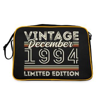 Vintage December 1994 - 31st Anniversary December - Retro Bag - black/gold - Back