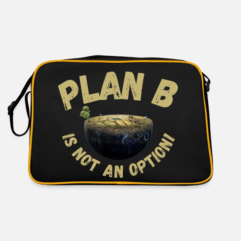 Plan B is not an option | Climate change, sustainable Retro Bag