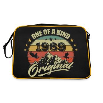 1969 Anniversaire vintage 1969 rétro né en 1969 - Sac Retro - noir/or - Dos