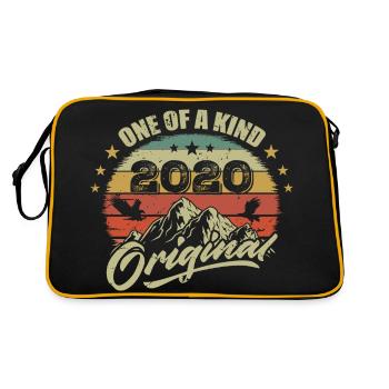 2020 Anniversaire vintage 2020 rétro né en 2020 - Sac Retro - noir/or - Dos