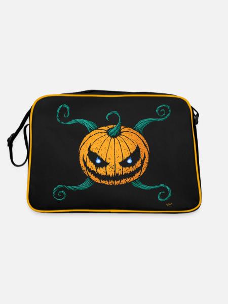 Pumpkin Cross - Sac Retro - noir/or - Dos
