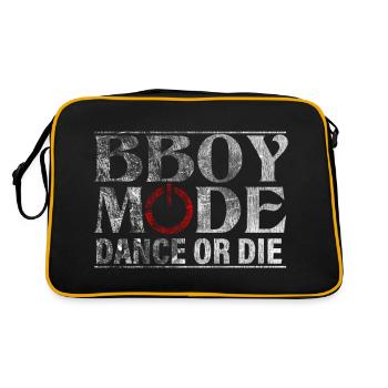 Bboy Mode Danse ou Die - Sac Retro - noir/or - Dos