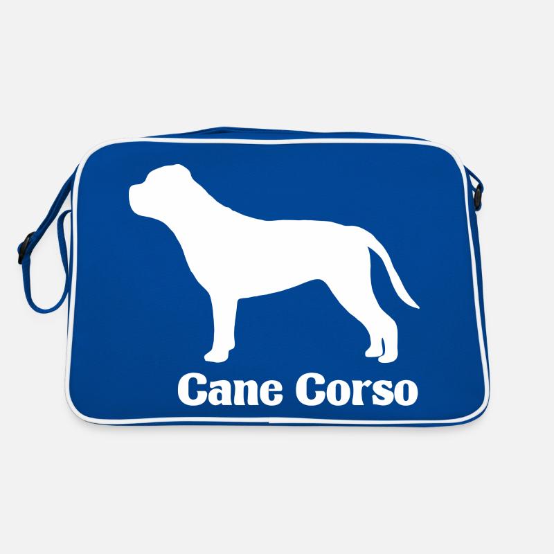 Cane Corso Silhouette Retro Tasche