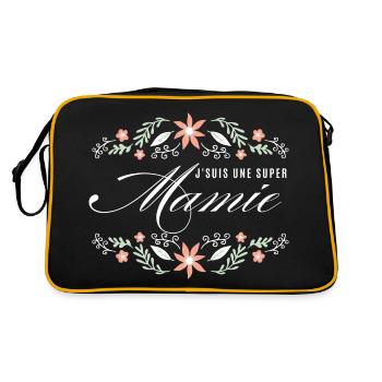 j'suis une super mamie - Sac Retro - noir/or - Dos