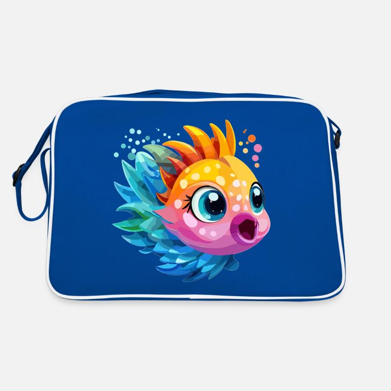 Funny Colorful Fish Retro Bag