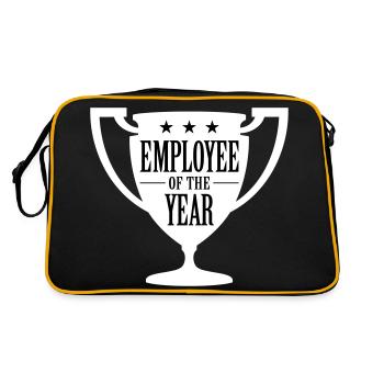 Employé de l'année! - Sac Retro - noir/or - Dos