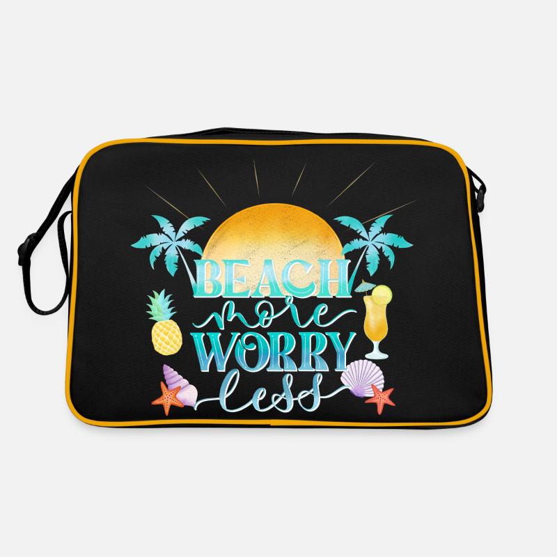 Plage Plus. Inquiétez-vous moins. Sac Retro
