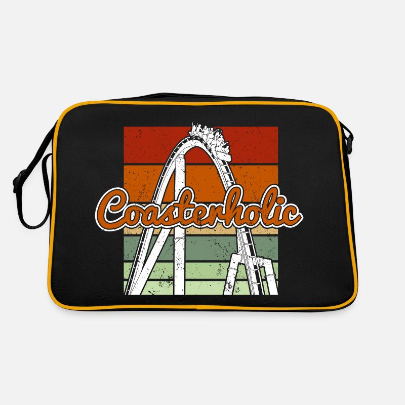 Achterbahn Achterbahn - Retro Tasche - Schwarz/Gold