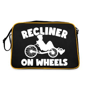 Vélo couché Vélo couché - Sac Retro - noir/or - Dos