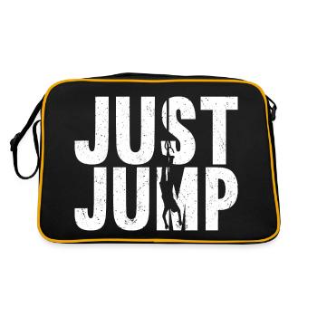 Bungee-Sprung Bungee-Jumping - Retro Tasche - Schwarz/Gold - Hinten