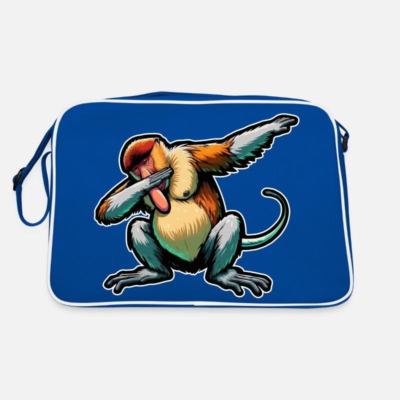 Proboscis Monkey Dabbing Monkey Gift Monkeys Retro Bag