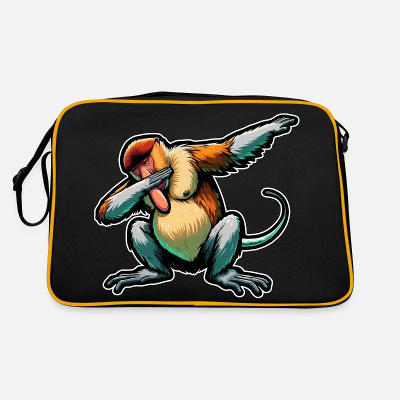 Trompe Singe Dabbing Singe Cadeau Singes Sac Retro