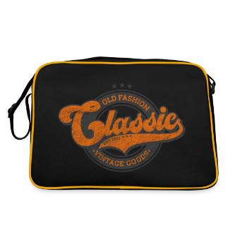 Denim classique à l’ancienne produits vintage orange - Sac Retro - noir/or - Dos