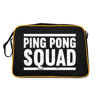 Ping Pong Table Tennis Ping-Pong - Retro Bag - black/gold - Back