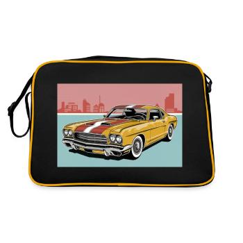 Muscle car rétro 2 - Sac Retro - noir/or - Dos