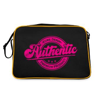 Produit premium pur denim authentique vintage rétro - Sac Retro - noir/or - Dos