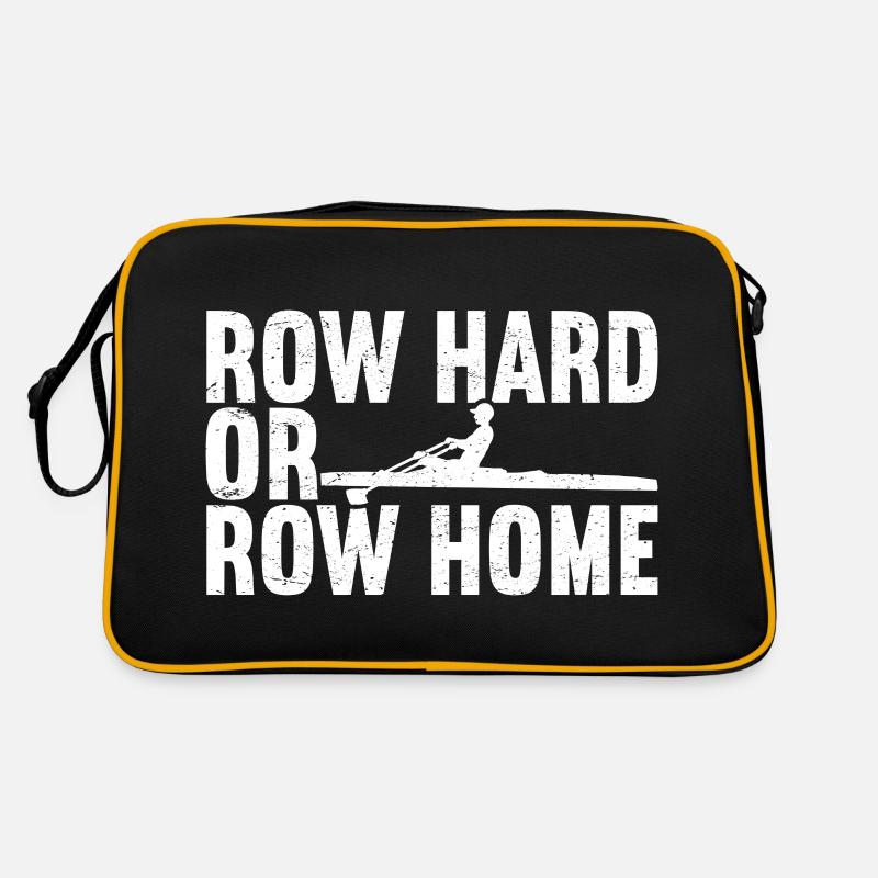Ruderboot Ruderer Retro Tasche