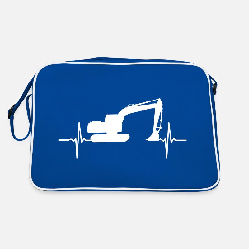 Excavator Digger Excavators Retro Bag