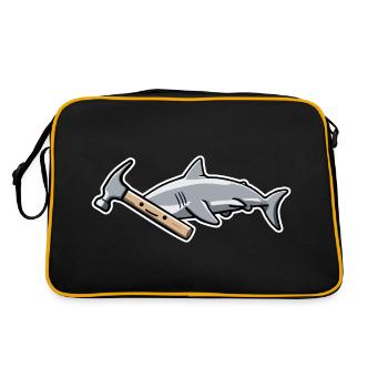 Requin marteau Requin cadeau requins requins marteau - Sac Retro - noir/or - Dos