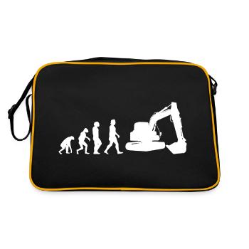 Excavator Digger Excavators - Retro Bag - black/gold - Back