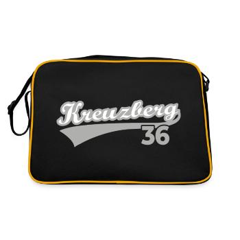 Kreuzberg 36 Berlin - Retro Tasche - Schwarz/Gold - Hinten