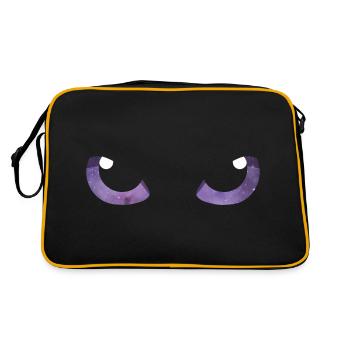 Yeux de chat violets - Sac Retro - noir/or - Dos