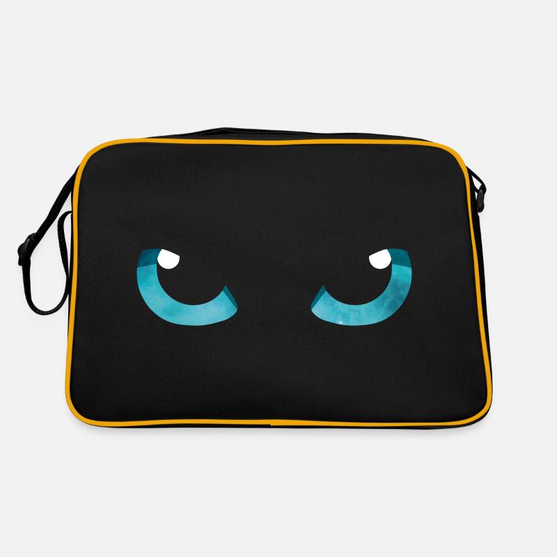 Cat Eyes Blue Retro Bag